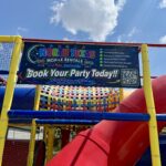 North Texas Mobile Rentals banner on the playground